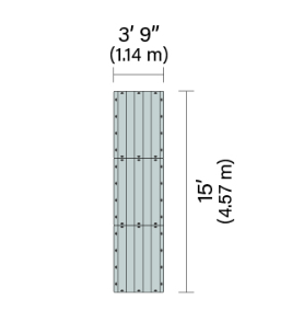 Connect-A-Dock 15' - 1000 Series Floating Dock Configuration