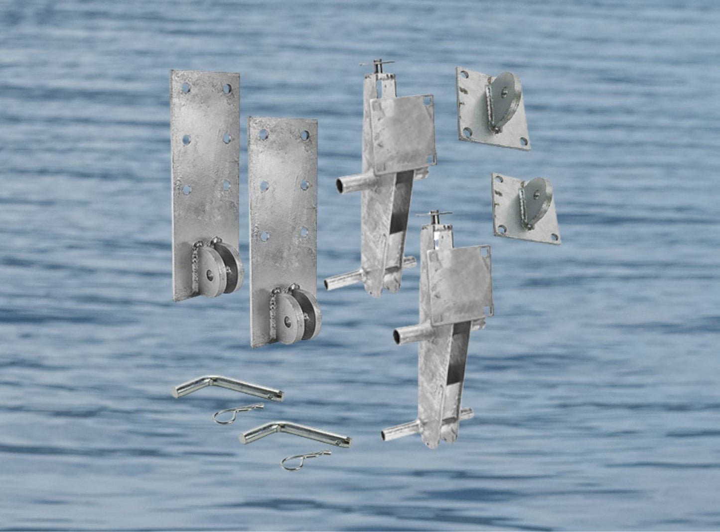 For installing a YAKport to a High Profile Floating Dock, where the top decking on the dock is over 2 feet above the water. (Note: If you have a Connect-A-Dock select the proper kit for your 1000 Series or 2000 Series Dock instead.)