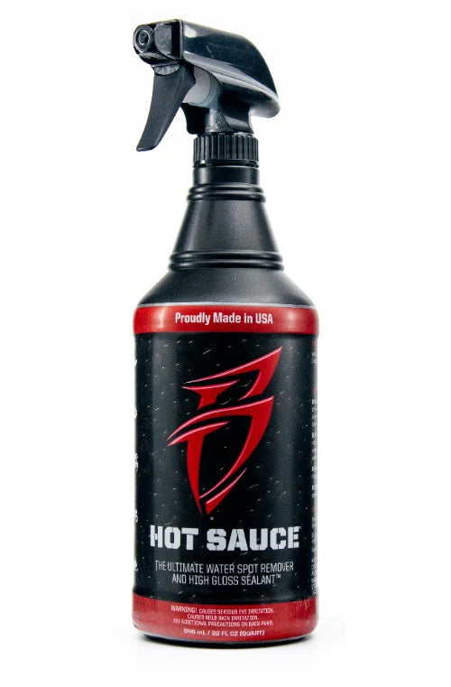 Hot Sauce Boat Bling Sauce boat water spot remover. Made in the USA.
