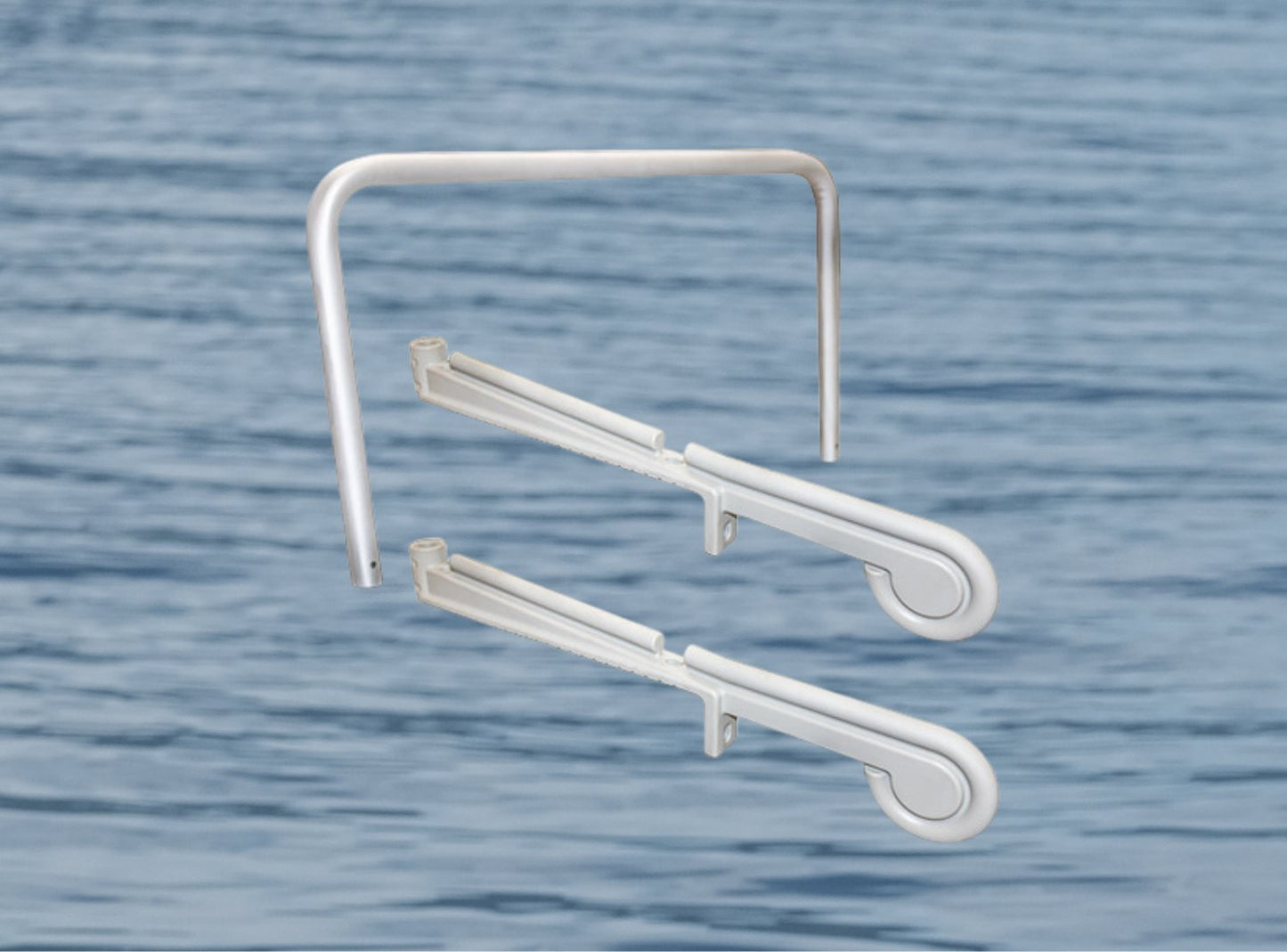 Roto Grab Bars for the sides and Overhead Assist Rail are included with the YAKport Kit from Recreational Innovations.