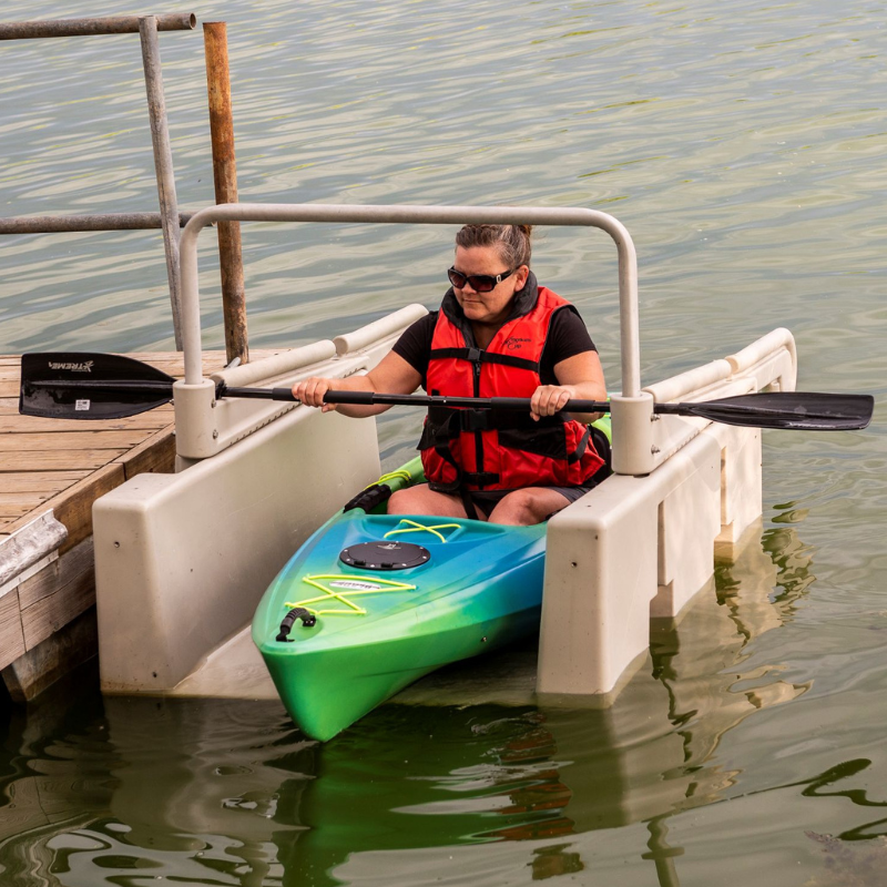 Tan YAKport Kayak Launch Kit | Best Kayak Launch for Home Use or