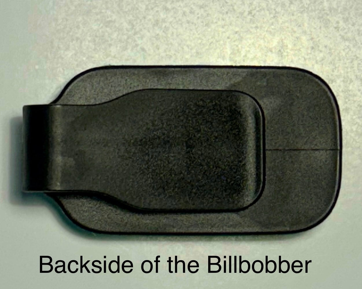 Backside of a Billbobber Floating Hat Clip