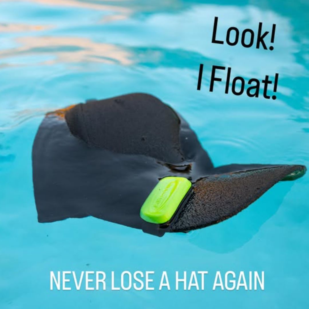 Billbobber Floating Hat Clip. Never lose a hat again.