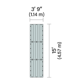 15' Connect-A-Dock 1000 Series Floating Dock Configuration