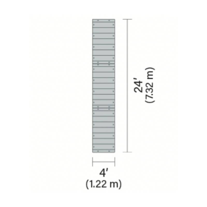 Connect-A-Dock 2000 Series Floating Dock - 24' Configuration