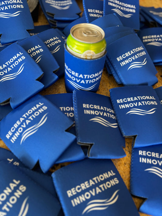 Recreational Innovations logo can holder
