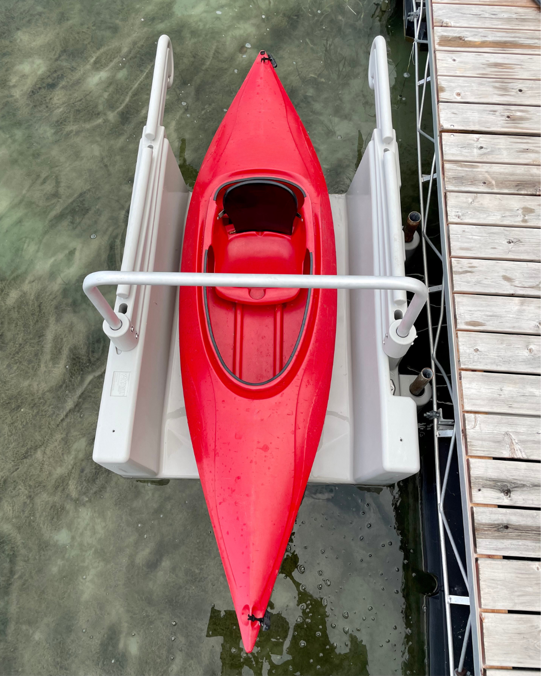 Light Gray YAKport Residential Kayak Launch for sale from Recreational Innovations.