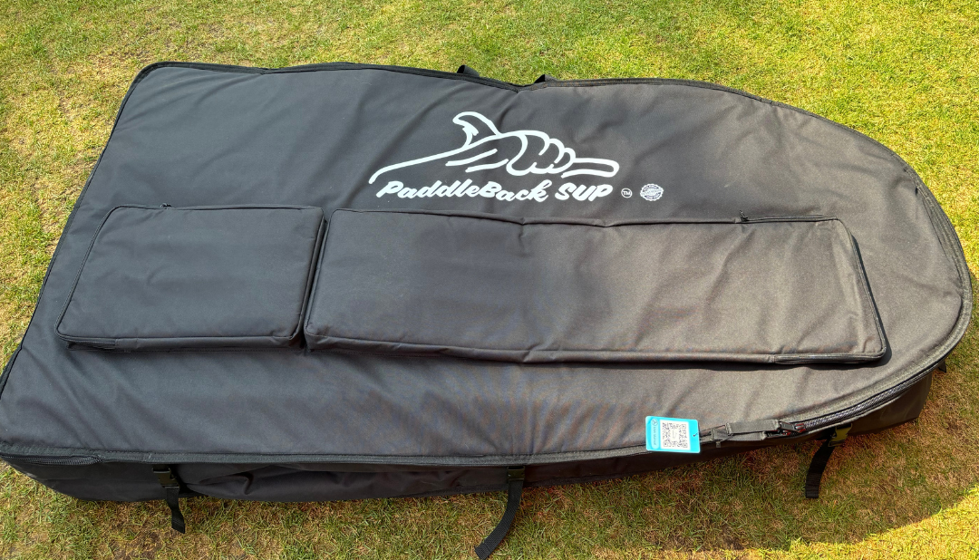 PaddleBack SUP Carrying Case / Travel Case is included. It fits in most cars.