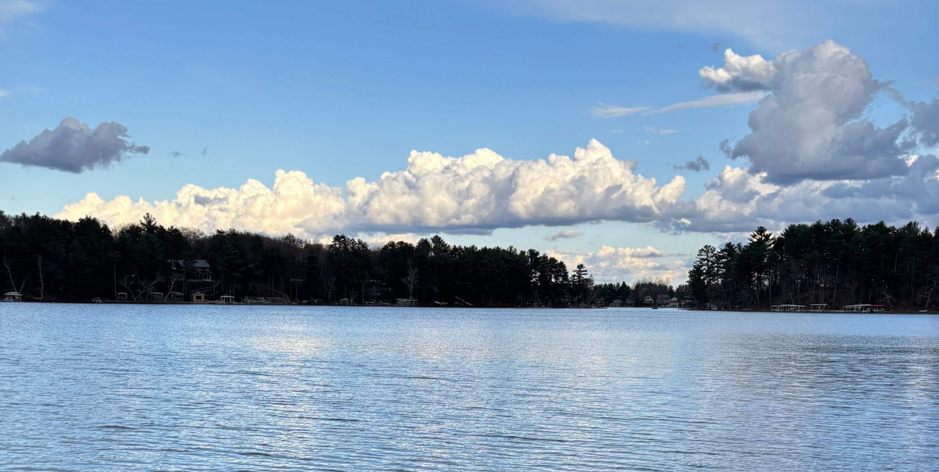 Paddleboarding near Round Lake in Waupaca, Wisconsin.